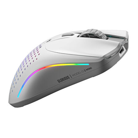 Glorious Model O 2 Mini 57 Gram 6 Düğmeli Kablosuz Oyuncu Mouse Beyaz