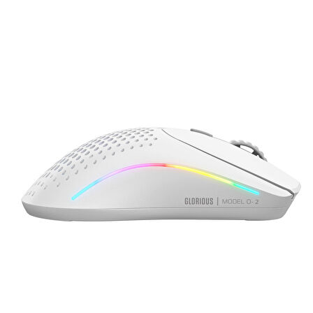 Glorious Model O 2 Mini 57 Gram 6 Düğmeli Kablosuz Oyuncu Mouse Beyaz