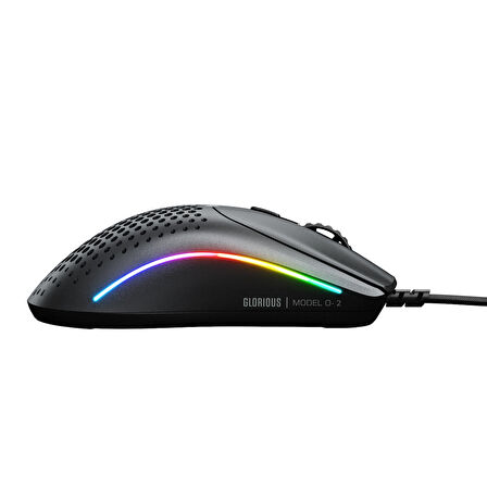 Glorious Model O 2 Mini 49 gram 6 Düğmeli Kablolu Mouse Siyah