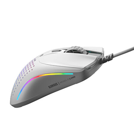 Glorious Model O 2 Mini 49 gram 6 Düğmeli Kablolu Mouse Beyaz