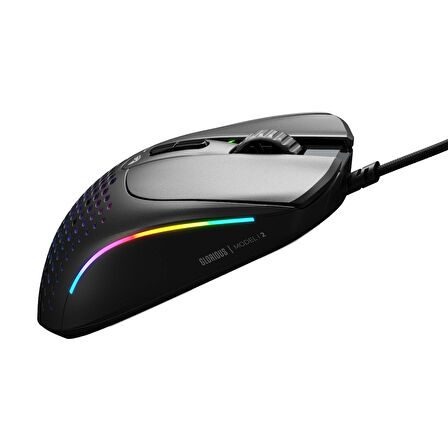 Glorious Model I 2 66 Gram 9 Düğmeli Kablolu Oyuncu Mouse Siyah