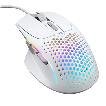 Glorious Model I 2 66 Gram 9 Düğmeli Kablolu Oyuncu Mouse Beyaz