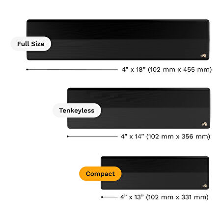 Glorious Ergonomik %65 %75 Ahşap Bilek Desteği