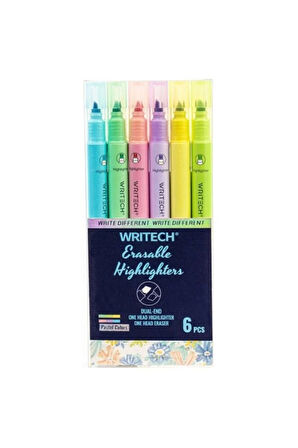 WRITECH W-822 SİLİNEBİLİR FOSFORLU KALEM NEON - 6'LI SET