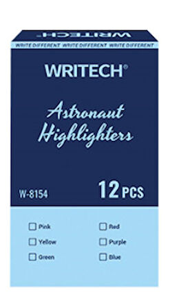 WRITECH W-8154 ASTRONOT FOSFORLU KALEM PASTEL YEŞİL - 12'Lİ KUTU