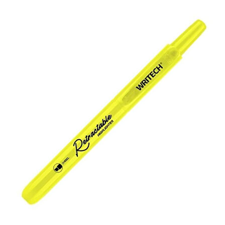 WRITECH W-805S BASMALI FOSFORLU KALEM NEON SARI - 12'Lİ KUTU