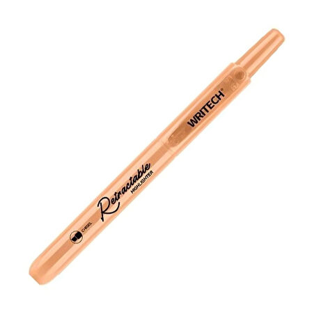 WRITECH W-805S BASMALI FOSFORLU KALEM PASTEL KOYU TURUNCU - 12'Lİ KUTU
