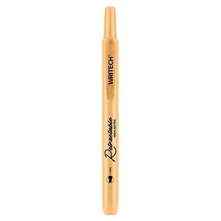 WRITECH W-805S BASMALI FOSFORLU KALEM PASTEL AÇIK TURUNCU - 12'Lİ KUTU