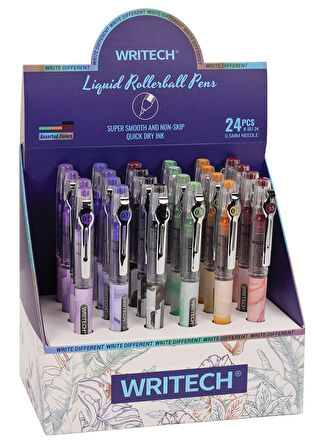 WRITECH W-501 LIQUID ROLLER 6 RENK 0,5MM KALEM - 24'LÜ SET