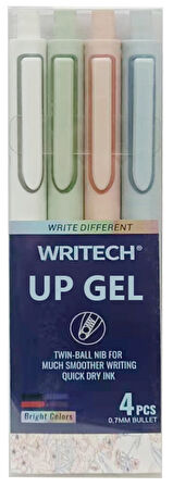 WRITECH W-0154 UP 0,5MM MAVİ JEL KALEM - 4'LÜ