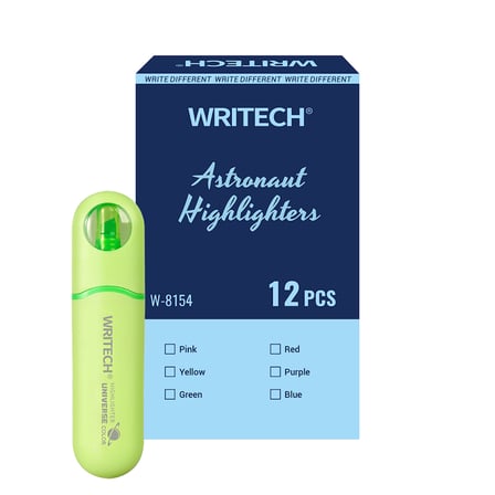 WRITECH W-8154 ASTRONOT FOSFORLU KALEM NEON YEŞİL- 12'Lİ KUTU