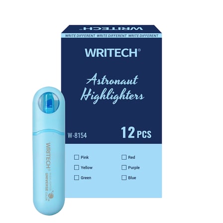 WRITECH W-8154 ASTRONOT FOSFORLU KALEM NEON MAVİ - 12'Lİ KUTU