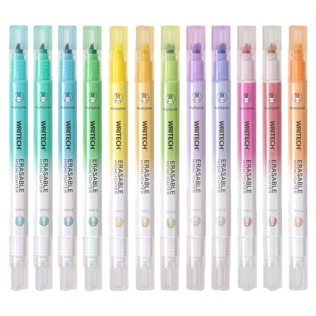 WRITECH W-822 SİLİNEBİLİR FOSFORLU KALEM PASTEL SAKURA PEMBE - 12'Lİ KUTU