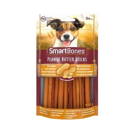 SmartBones Tavuk ve Fıstık Ezmeli Stick Köpek Ödülü 100 Gr