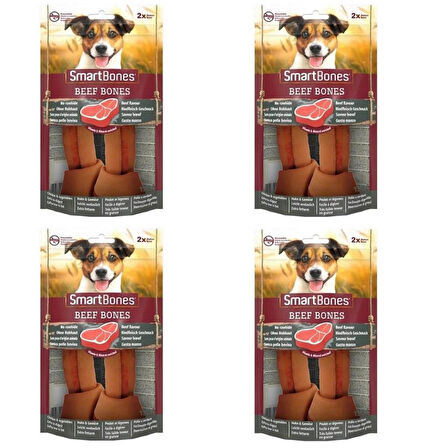 8in1 Smart Bones Biftekli Medium Kemik Köpek Ödülü 2li X 4 ADET