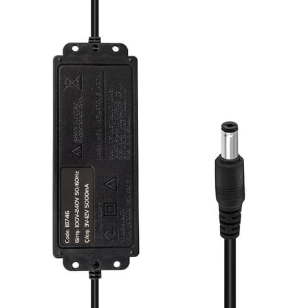 PM-18746 Dijital Ekranlı 12 Volt - 24 Volt / 5 Amper Çok Uçlu Ayarlı Kademeli Adaptör