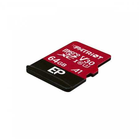 Patriot EP Series 64GB microSDXC V30 A1 U3 Class 10 Hafıza Kartı + SD Adaptör PEF64GEP31MCX