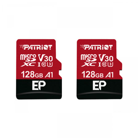 Patriot EP Series 128GB microSDXC V30 A1 U3 Class 10 Hafıza Kartı + SD Adaptör PEF128GEP31MCX