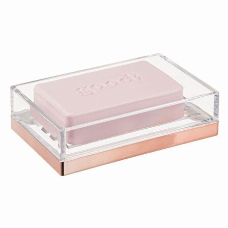 SABUNLUK MODERN ALTIN BAKIR TASARIMLI 12X8X3CM