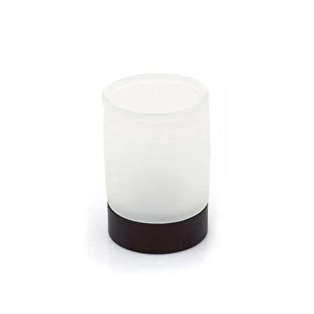 DİŞ FIRÇALIK,MACUNLUK BUZ DESENLİ CAM 8X8X10CM 250ML