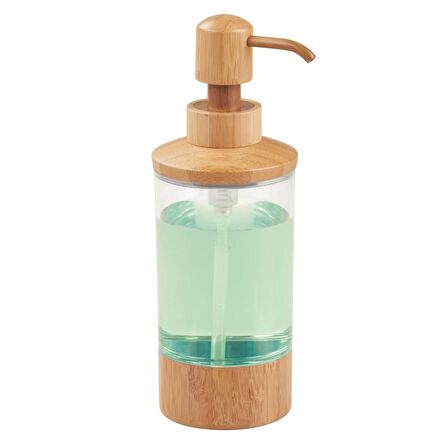 SIVI SABUNLUK BAMBU KAPLAMALI AKRİLİK 8X8X21CM 400ML
