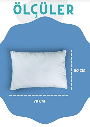 Boncuk Sılıkon Yastık 4 ADET 800GR 50X70CM Ebatinda Diş Kumaşı  100%Pamuklu  Antibakteriyal YastıkSI