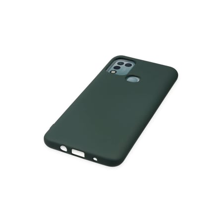 İnfinix Hot 10 Play Kılıf Nano içi Kadife Silikon - Koyu Yeşil