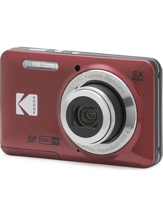 Friendly Zoom FZ55/5X 16,1 MP Kırmızı Dijital Fotoğraf Makinesi 5x Optik Zoom ile