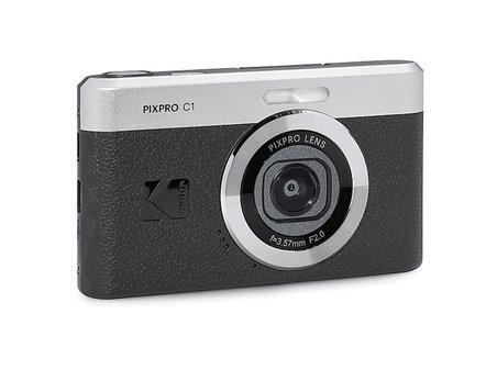 kodak pixpro  c1 dijital fotoğraf makinesi retro siyah