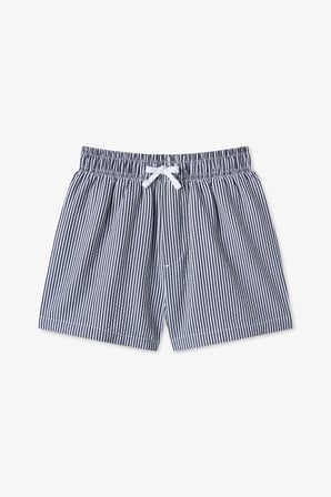 Erkek Çocuk Navy Tissue Çizgili Şort