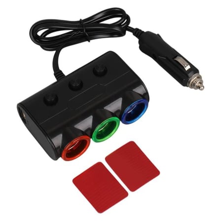 Olesson 1523 12-24V Çift USB Girişli 120W 80cm Kablolu 3’LÜ Araç Çakmak Çoklayıcı