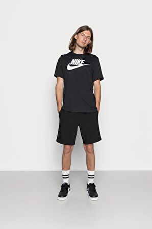Nike Men's Sportswear Whit Swoosh Siyah Erkek Tişört