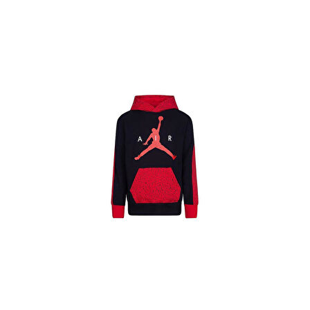 Jordan Jdb Air Speckle Ft Po Hoodie Çocuk Sweatshirt 95B781-023 Siyah