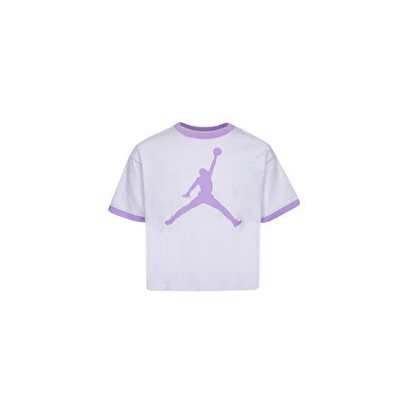 Jordan Jdg Essentials Ringer Tee Çocuk T-Shirt 45C220-P4G Mor