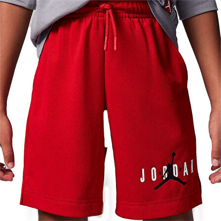 Jordan Jdb Essentials Graphic Mesh Sh Çocuk Şort 85C186-R78 Kırmızı