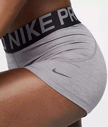 Nike Pro 3 inch 7.5cm Training Fit Shorts Gray Kadın Tayt Şort Kısa Gri