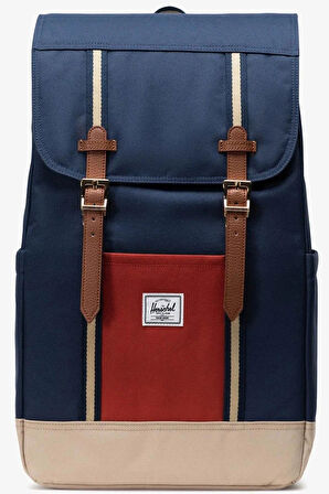 Herschel Retreat™ Backpack 23L Unisex (46cm x 28cm x 15cm) Sırt Çantası Laci-Bej-Kırmızı