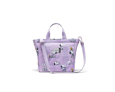 Herschel PEANUTS Omuz Çantası-En: 27,3 Cm, Boy: 26,4 Cm, Derinlik: 10,16 Cm 11824-07759 Mor