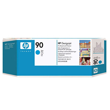 Hp C5055A (90) Mavi Orjinal Baskı Kafası Ve Kafa Temizleyici