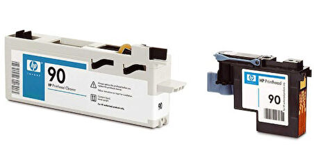 Hp C5055A (90) Eski Tarihli Mavi Orjinal Baskı Kafası Ve Kafa Temizleyici