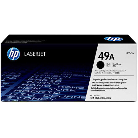 Hp Q5949A (49A) Kutusu Hasarlı Siyah Orjinal Toner