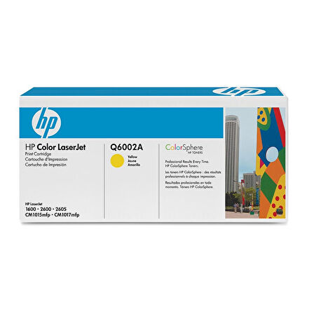 Hp Q6002A (124A) Sarı Orjinal Toner