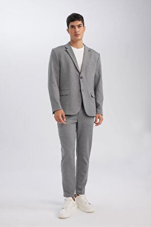 Modern Fit Astarlı Blazer Ceket