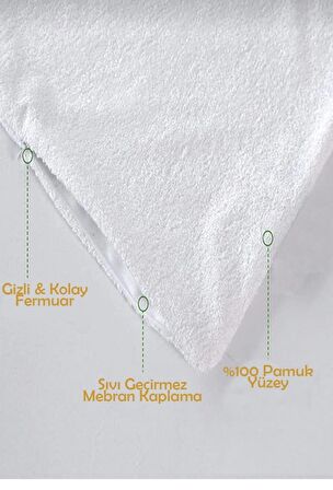 AY Home 50 x 70 Alez Beyaz 10 Adet