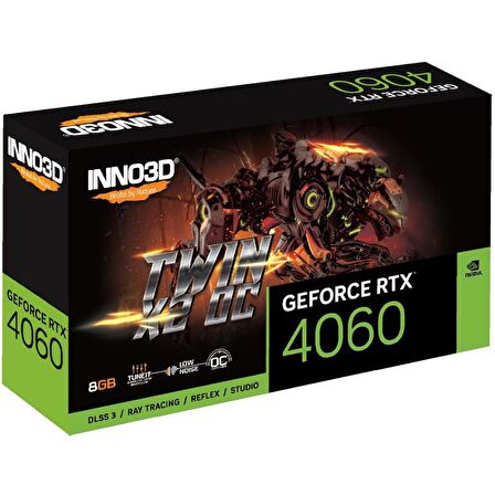 Inno3d Twin x2 OC RTX 4060 128 Bit GDDR6 8 GB Ekran Kartı