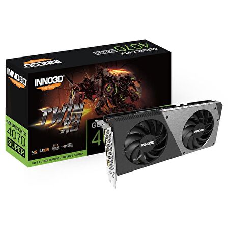 Inno3D Nvidia GeForce RTX4070 SUPER Twin x2 12GB 192Bit GDDR6X Ekran Kartı (N407S2-126X-186162N)