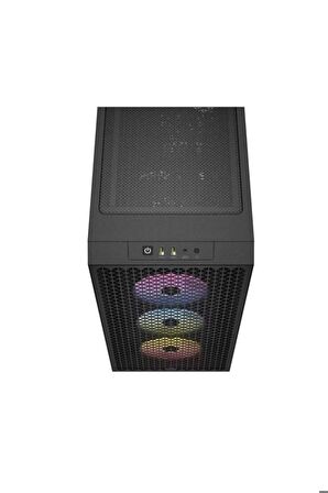 Corsair 3000D RGB CC-9011255-WW Fanlı Siyah ATX Oyuncu Kasası