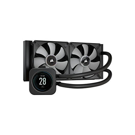 Icue H100I Elite LCD Ekran 240MM Sivi Işlemci Soğutucusu CW-9060061-WW