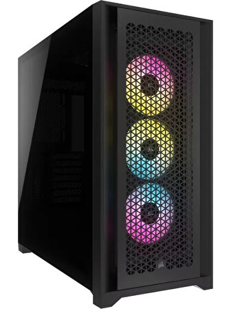 Corsair 5000D iCUE Airflow RGB Tempered Glass Black USB 3.2 ATX Mid Tower Kasa (CC-9011242-WW)