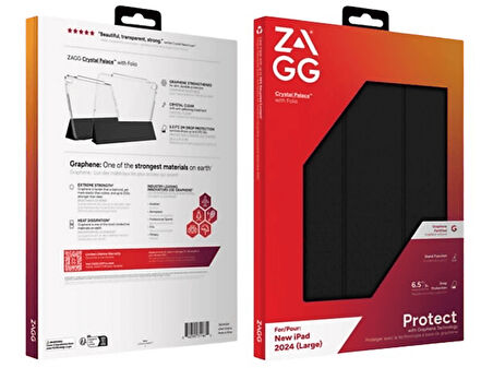 ZAGG iPad Kılıf Crystal Palace Folio Apple iPad Air 13" Tablet Kılıfı (M2)
